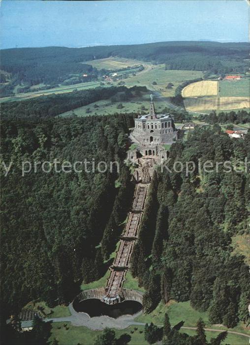 Wilhelmshoehe Kassel Blick auf Kaskaden und Herkules