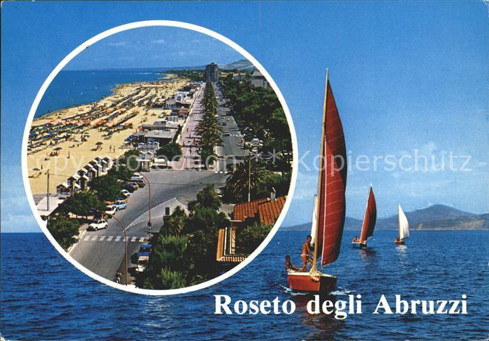 Roseto degli Abruzzi Fliegeraufnahme Segelpartie