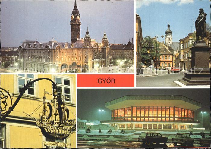 Gyoer Schloss Denkmal Restaurant Stadthalle