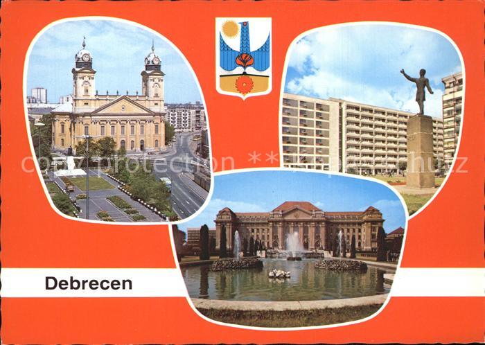 Debrecen Debrezin Schloss Hochhaeuser Denkmal Park