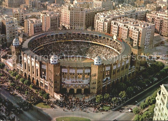 Barcelona Cataluna Fliegeraufnahme Plaza de Toros Monumental
