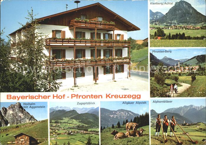 Kreuzegg Gasthof Bayerischer Hof mit Kienberg Pfronten Hochalm Zugspitzblick Alg