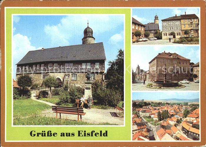 Eisfeld Schloss Markt Rathaus Blick vom Kirchturm