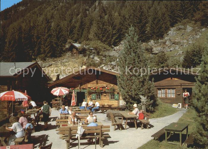 Ginzling Tristenbachalm im Floitental Jausenstation