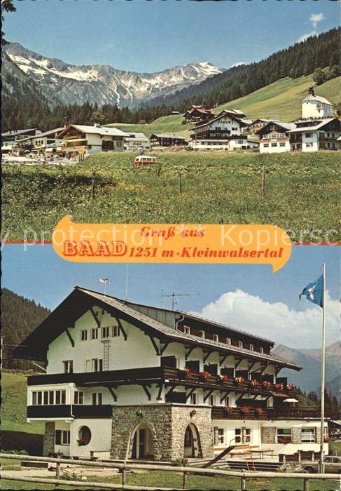 Baad Mittelberg Kleinwalsertal Ortsansicht Hotel Drechsel