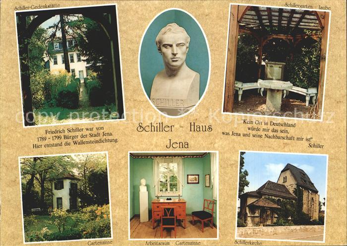 Jena Schillerhaus Gartenzinne Arbeitsraum Schillerkirche