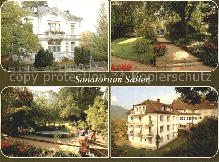 BADENWEILER BW Sanatorium Saller Park Garten Brunnen