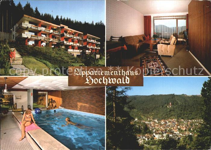 Bad Liebenzell Kur Appartementhaus Hochwald Zimmer Hallenbad Totalansicht