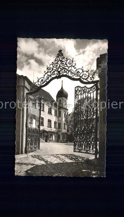 Isny Allgaeu Schloss Eingangstor
