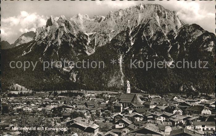 Mittenwald Karwendel Tirol Totalansicht