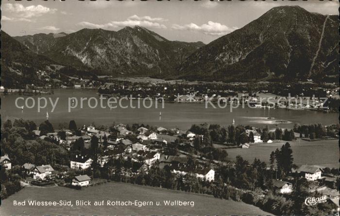 Bad Wiessee mit Rottach Egern und Wallberg Fliegeraufnahme
