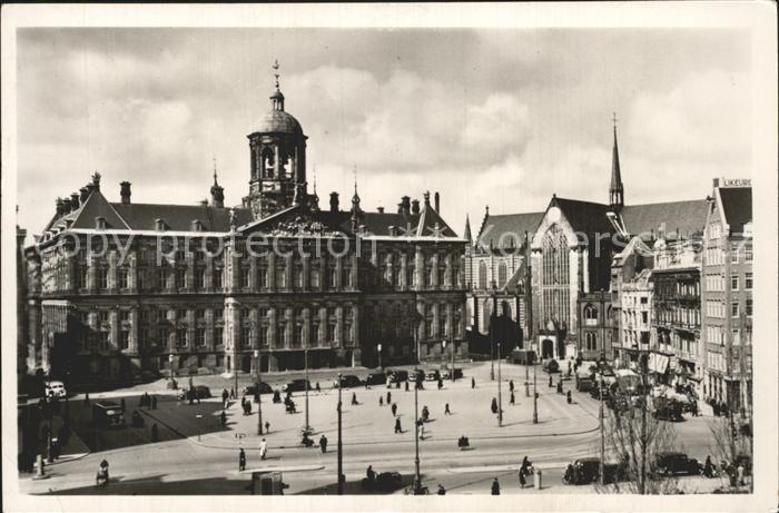 Amsterdam Niederlande Dam met Kininklijk Paleis