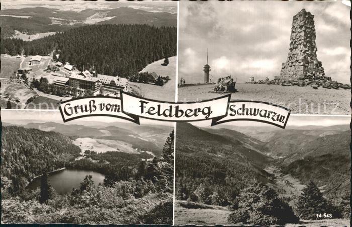 Feldberg Schwarzwald Fliegeraufnahme Hotel Feldberger Hof Bismarckturm Titisee