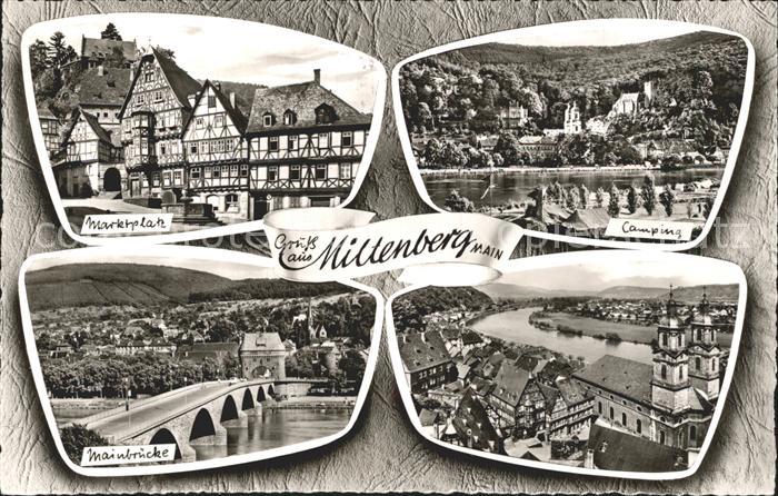Miltenberg Main Marktplatz Camping Mainbruecke Mainpartie