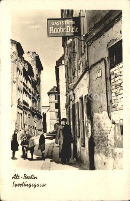 BERLIN  CITY Sperlingsgasse Alt Berlin