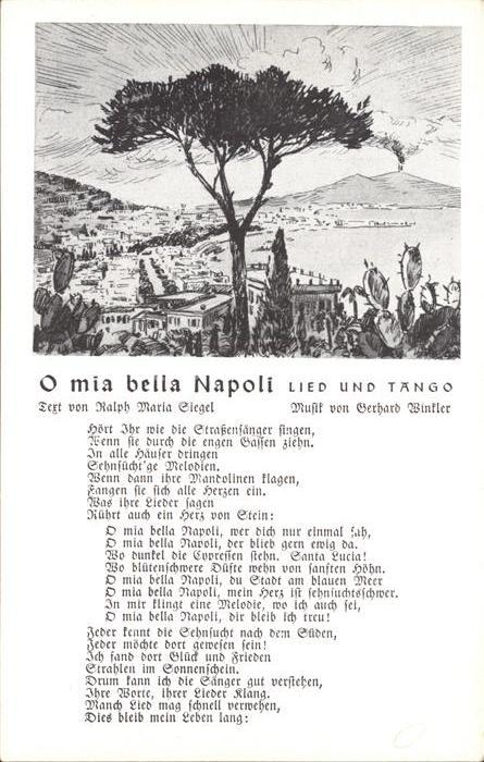 Napoli Neapel Panorama Liedtext
