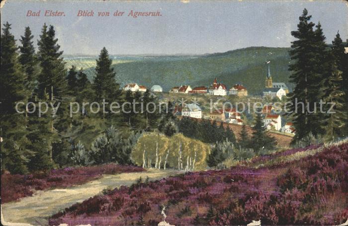 Bad Elster Blick von der Agnesruh