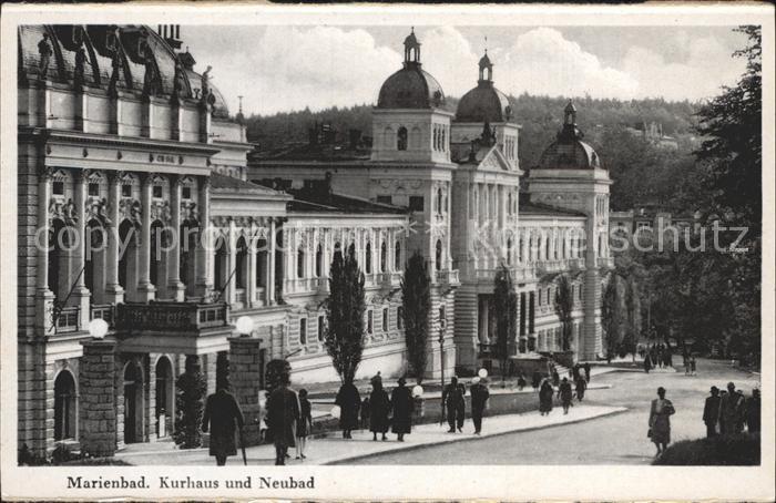 Marienbad Tschechien Boehmen Kurhaus und Neubad
