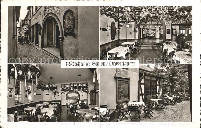 Ruedesheim Rhein Ruedesheimer Schloss Drosselgasse Gastraum