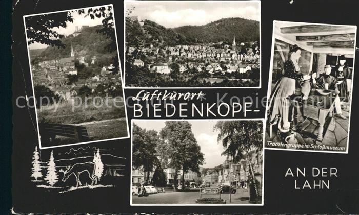Gladenbach Lahn Hessen Ortsblick Total Trachtengruppe im Schlossmuseum