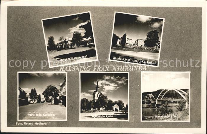 Haelsning Dingersjoe Pensionat Gamla Kyrkoruinen Kyrkman Parti fran Kvitsleby Nj