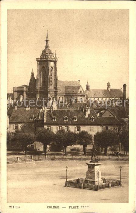 Colmar Haut Rhin Elsass Place Rapp Eglise