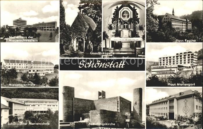 Schoenstatt Vallendar Mutterhaus der Marienschwestern Gnadenkapelle Haus Regina