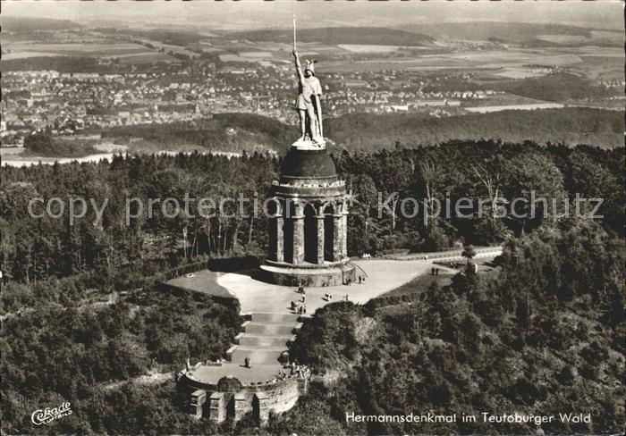 Teutoburgerwald Hermannsdenkmal Fliegeraufnahme