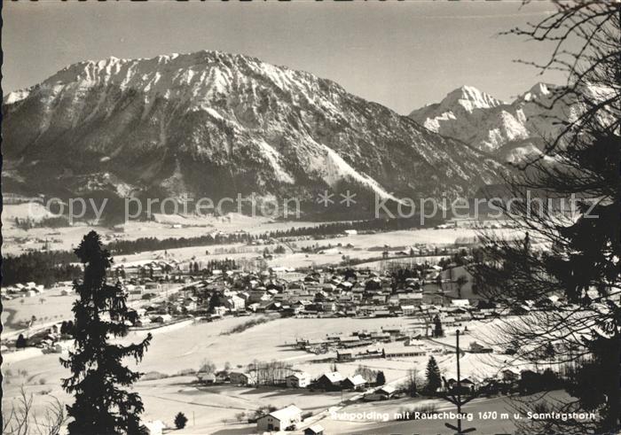 Ruhpolding Bayern mit Rauschberg