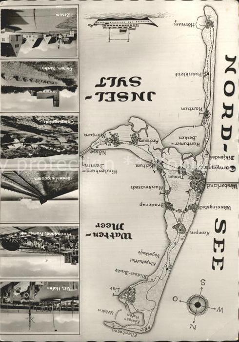 Insel Sylt List Hafen Westerland Hindenburgdamm Camping Keitum Kirche Hoernum