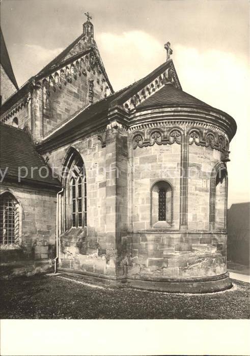 Faurndau Spaetromanische Kirche Apsis mit Chor und Ostgiebel