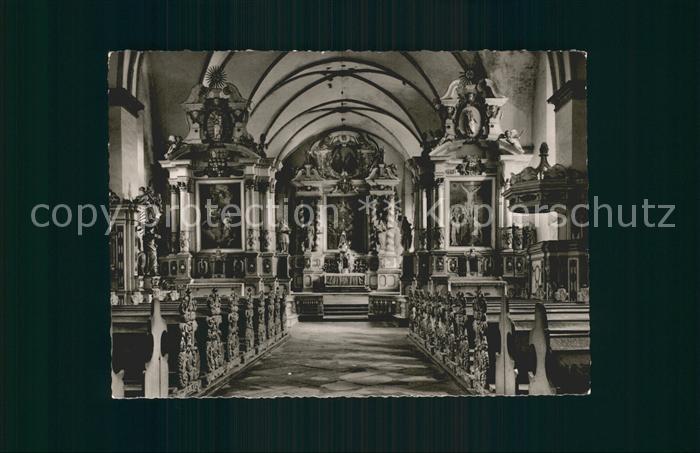 Corvey Kirche Innenansicht mit Hauptaltar