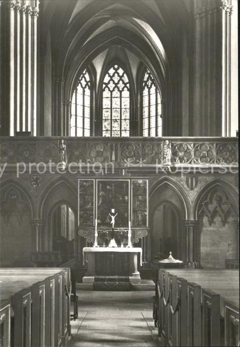 Meissen Elbe Sachsen Dom mit Lettner vor dem Ostchor