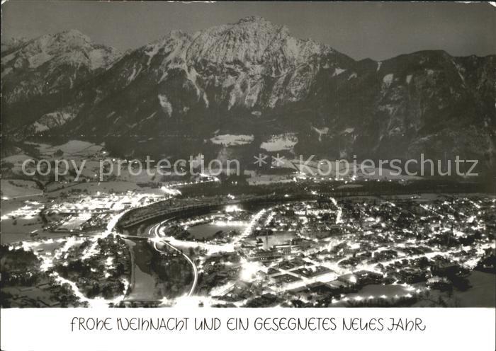 Bad Reichenhall mit Hochstaufen Winternacht