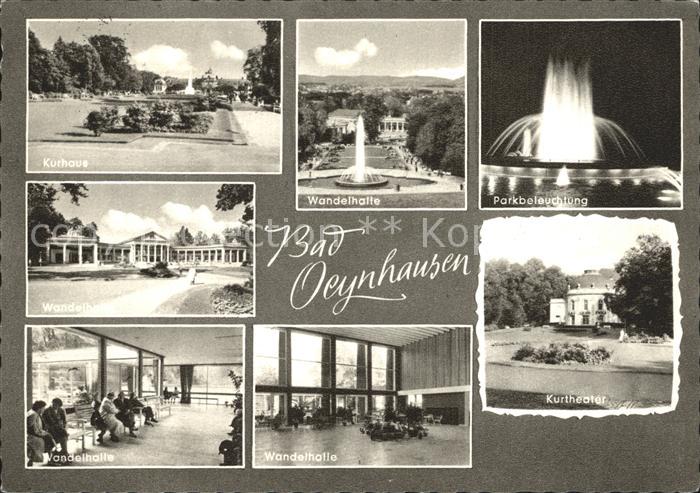 Bad Oeynhausen Kurhaus Wandelhalle Leuchtfontaene Wandelhalle Kurtheater