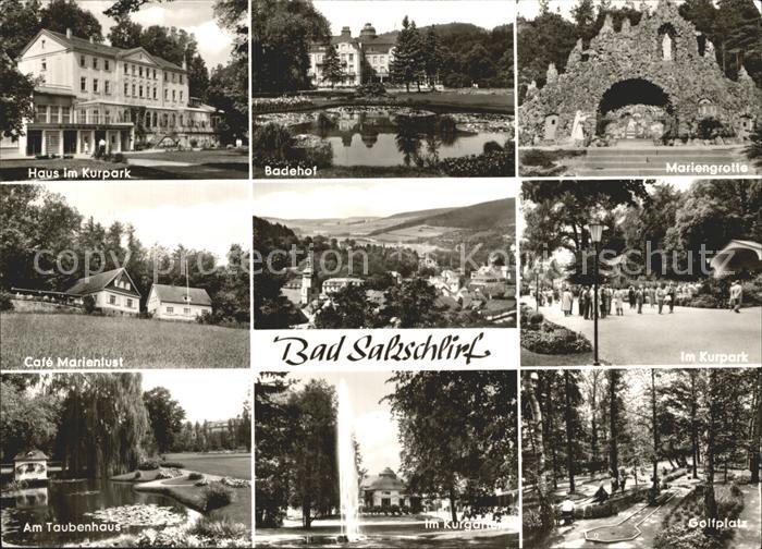 Bad Salzschlirf Haus Kurpark Badehof Mariengrotte Cafe Marienlust Taubenhaus Kur