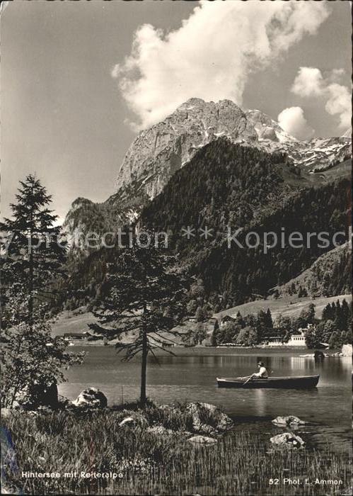 Hintersee Berchtesgaden mit Reiteralpe und Hotel Post
