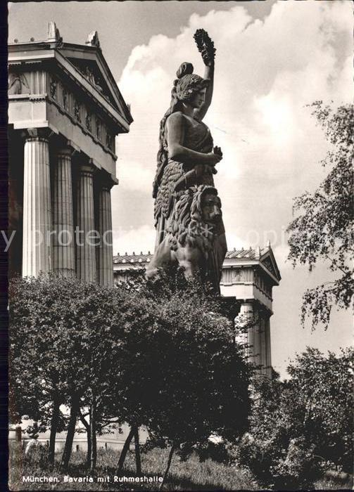 Muenchen Bayern Bavaria mit Ruhmeshalle