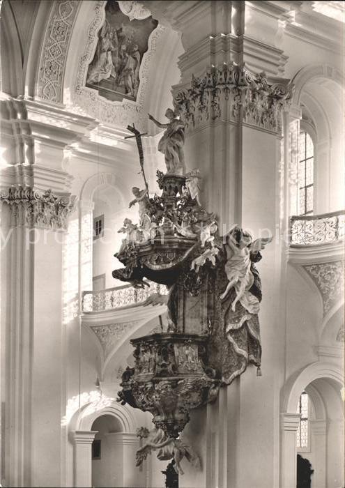 Weingarten Wuerttemberg Benediktinerabtei Kanzel