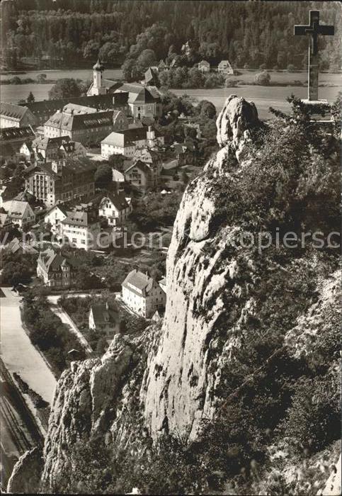 Beuron Donautal Klosteranlage mit Petersfelsen