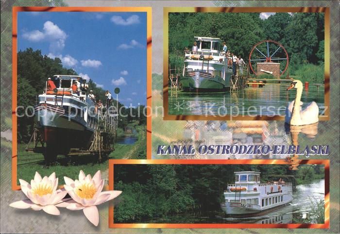 Polen Kanal Ostrodzko Elblaski Ausflugsschiffe