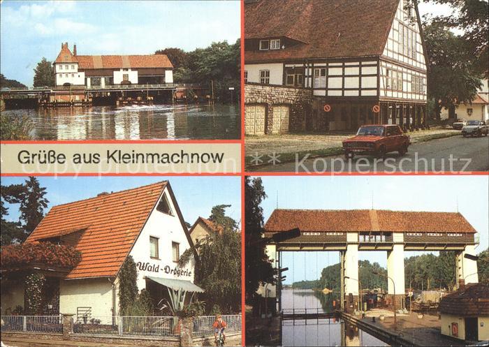 Kleinmachnow Teltowkanal Schleuse Fachwerkhaus Wald Drogerie