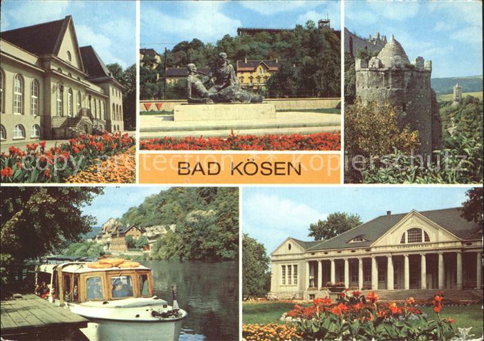 Bad Koesen Badehaus Gradierwerk Rudelsburg Dampferanlegestelle Kurmittelhaus