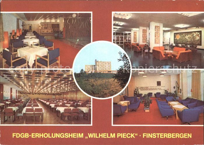 Finsterbergen FDGB Heim Wilhelm Pieck Gast und Aufenthaltsraum Speisesaal
