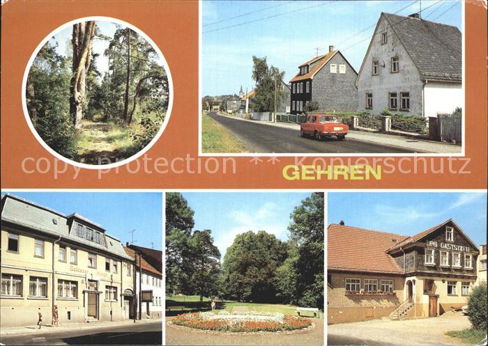 Gehren Thueringen Waldweg Teilansicht Strassenpartie Stadtpark LPG Gaststaette