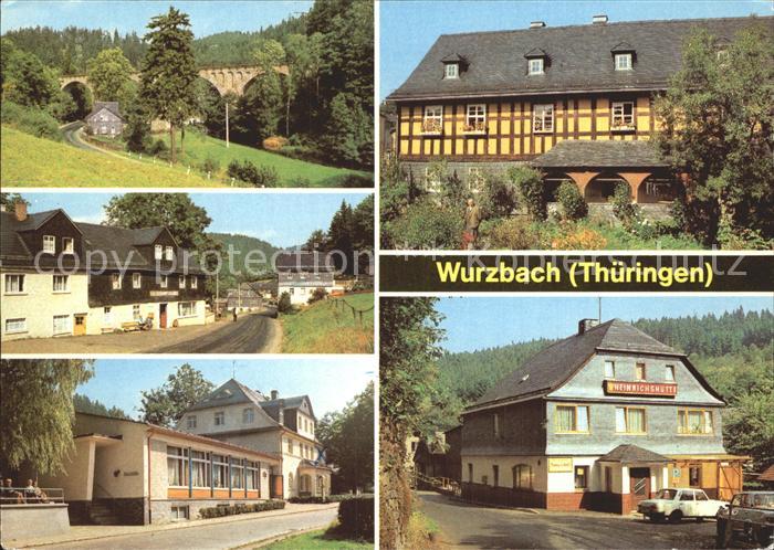 Wurzbach Viadukt im Sormitztal Konsum Gaststaette FDGB Heim Rudi Arnstadt Rathau