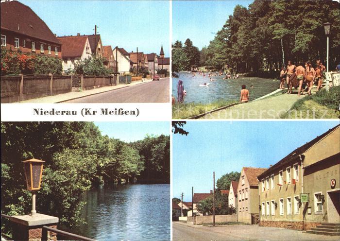 Niederau Meissen Kirchstr Waldbad Volkspark Buschmuehle Konsum Klubgaststaette