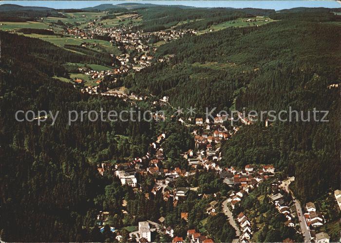 Triberg Schwarzwald Fliegeraufnahme