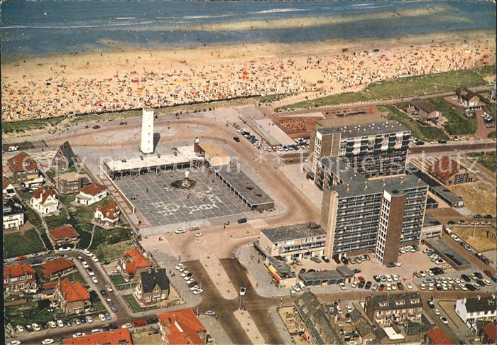 Noordwijk aan Zee  Vuurtorenplein Fliegeraufnahme