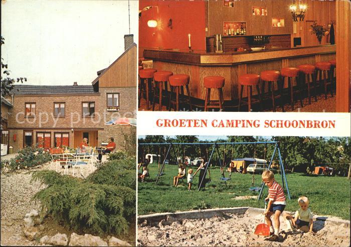 Schin Geul Camping Schoonbron Restaurant Bar Terrasse Kinderspielplatz